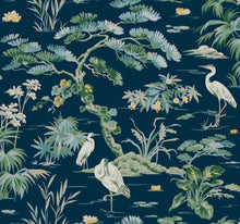GT4531 Bridgewater Navy Classics Wallpaper by York Wallcoverings
