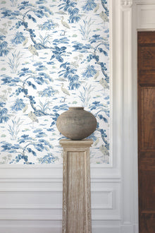 GT4533 Bridgewater White Classics Wallpaper by York Wallcoverings