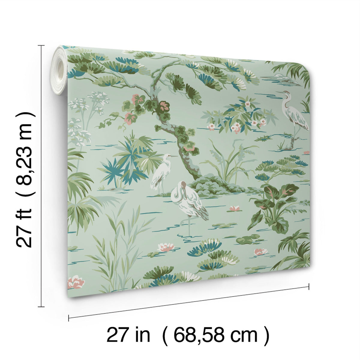 GT4534 Bridgewater Mint Classics Wallpaper by York Wallcoverings