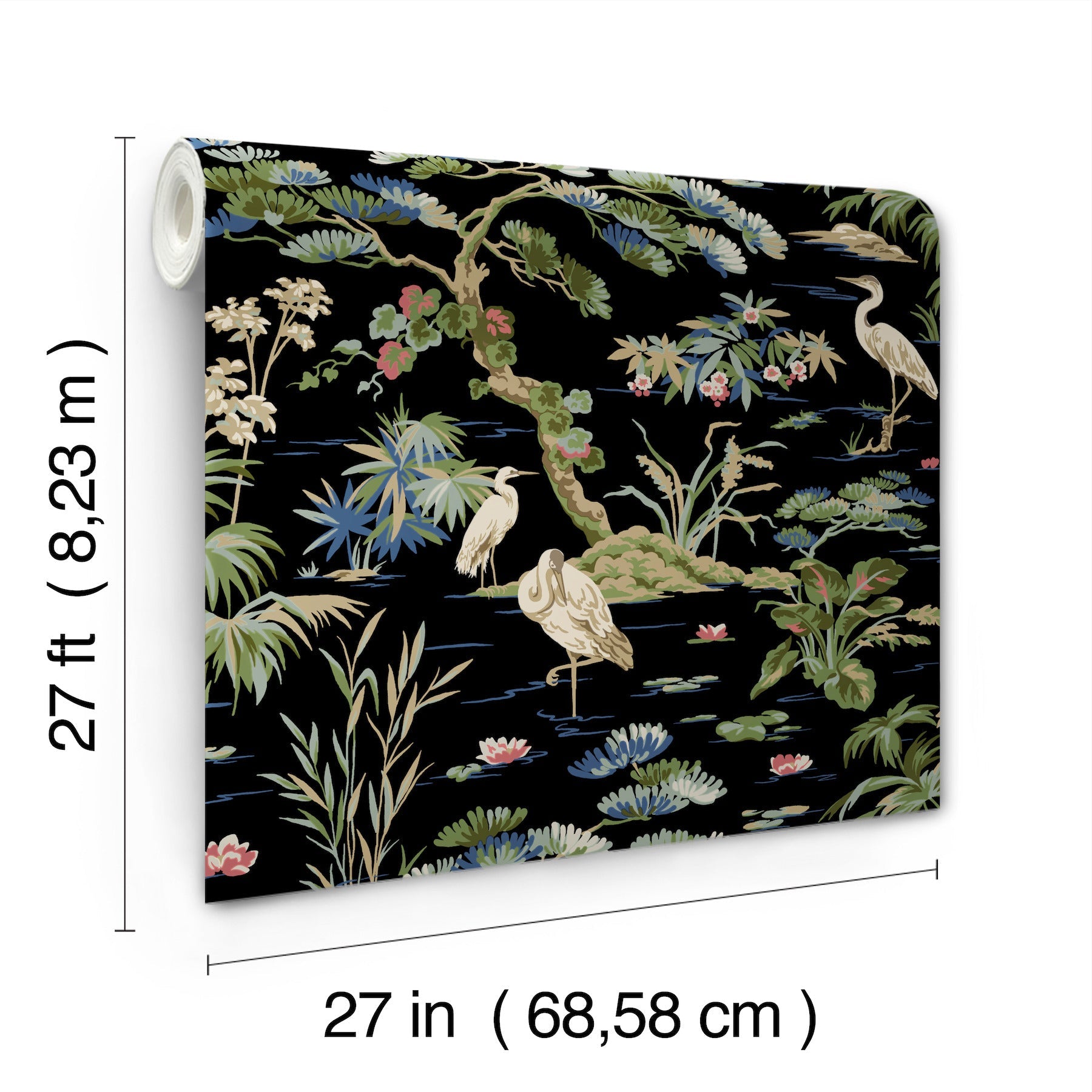GT4535 Bridgewater Black Classics Wallpaper by York Wallcoverings