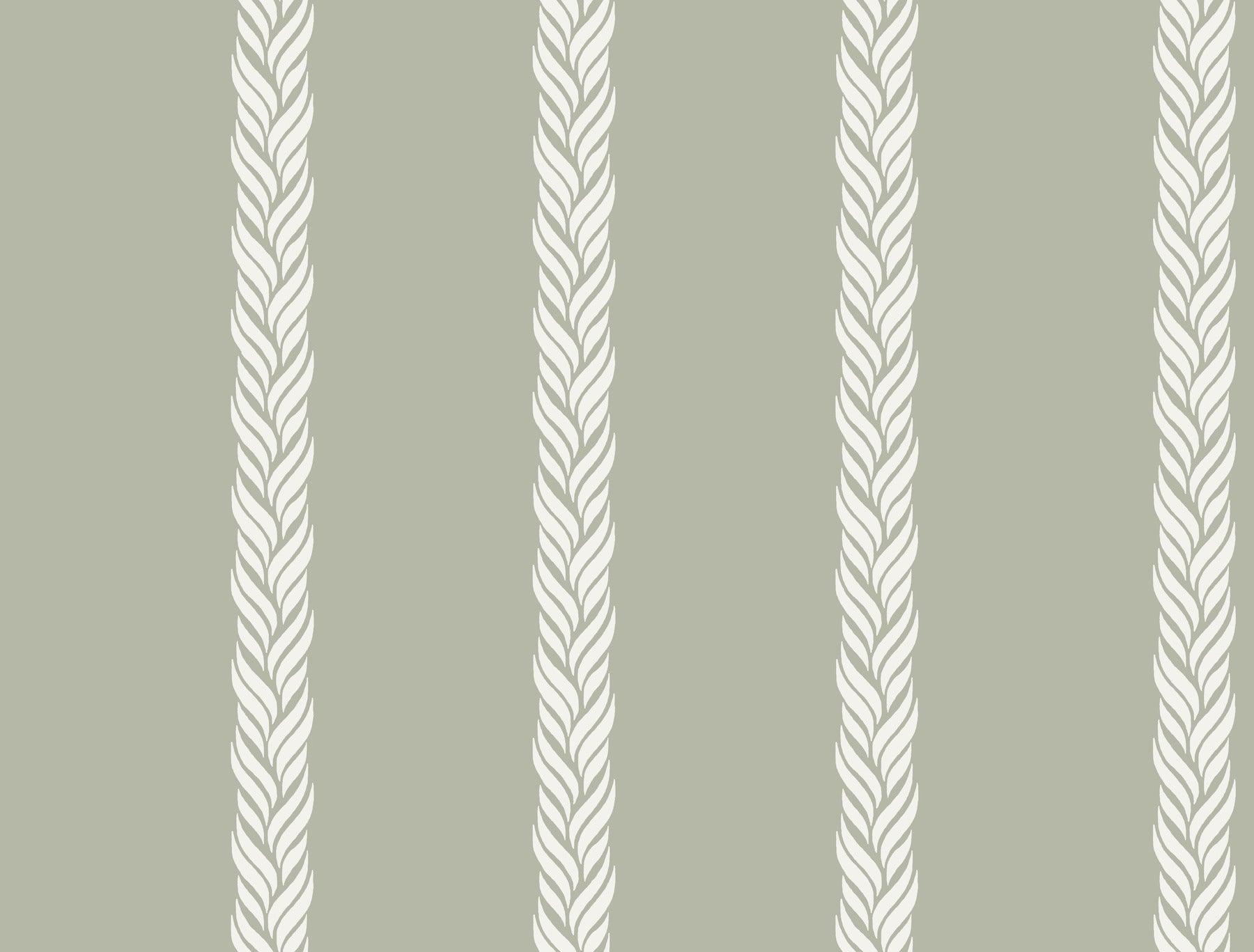 GT4541 Braided Stripe Green Classics Wallpaper by York Wallcoverings