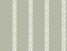 GT4541 Braided Stripe Green Classics Wallpaper by York Wallcoverings