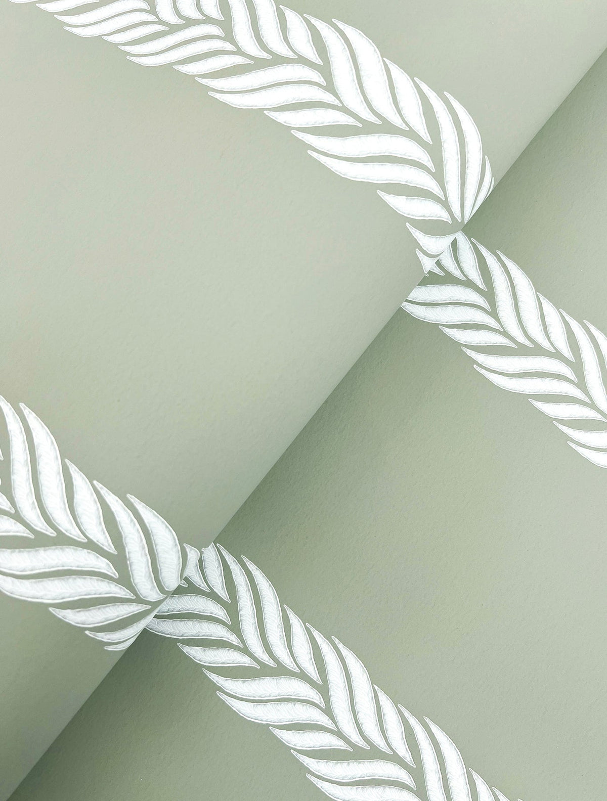 GT4541 Braided Stripe Green Classics Wallpaper by York Wallcoverings