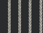GT4542 Braided Stripe Black Classics Wallpaper by York Wallcoverings