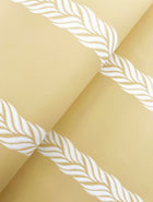 GT4543 Braided Stripe Yellow Classics Wallpaper by York Wallcoverings