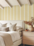 GT4543 Braided Stripe Yellow Classics Wallpaper by York Wallcoverings