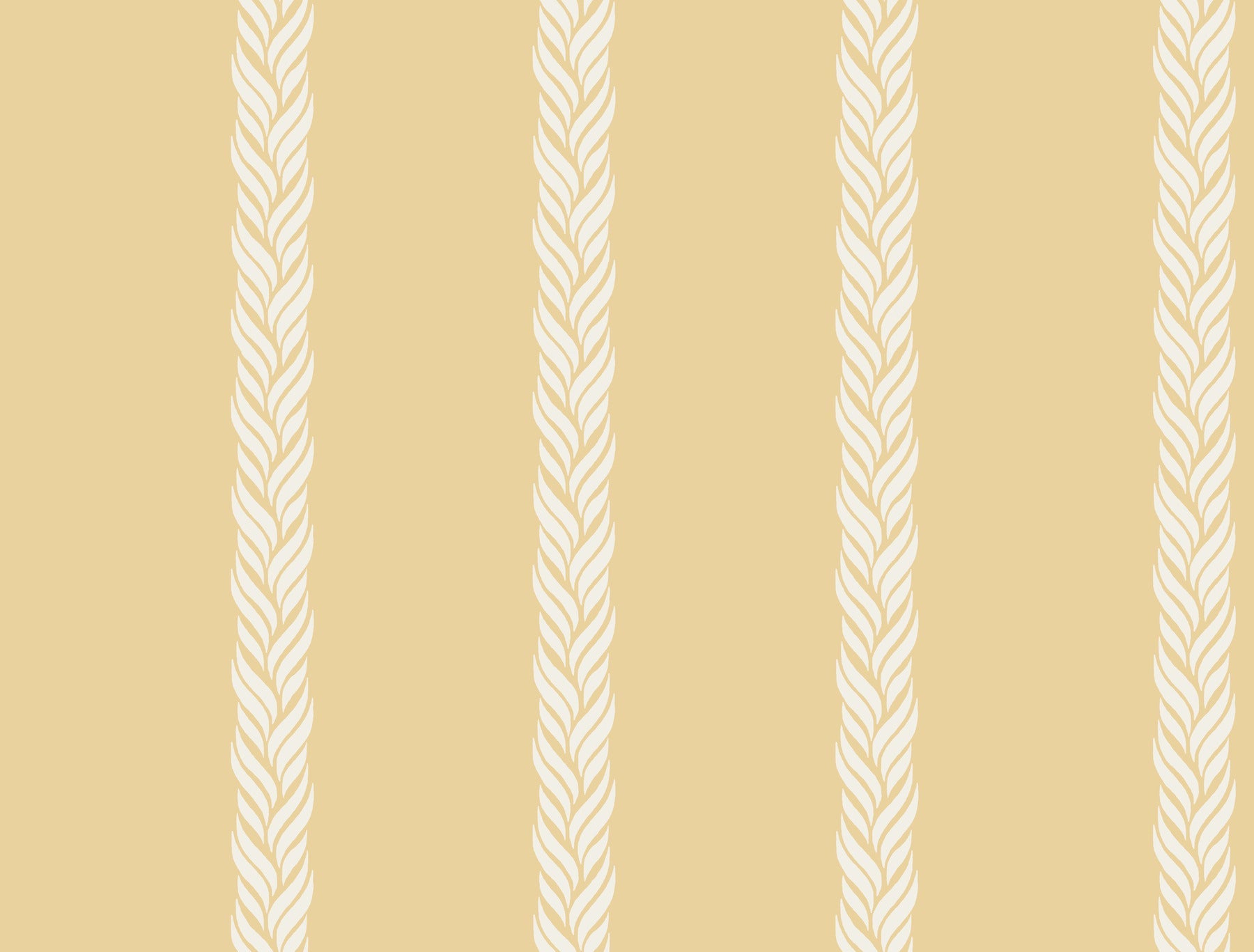 GT4543 Braided Stripe Yellow Classics Wallpaper by York Wallcoverings