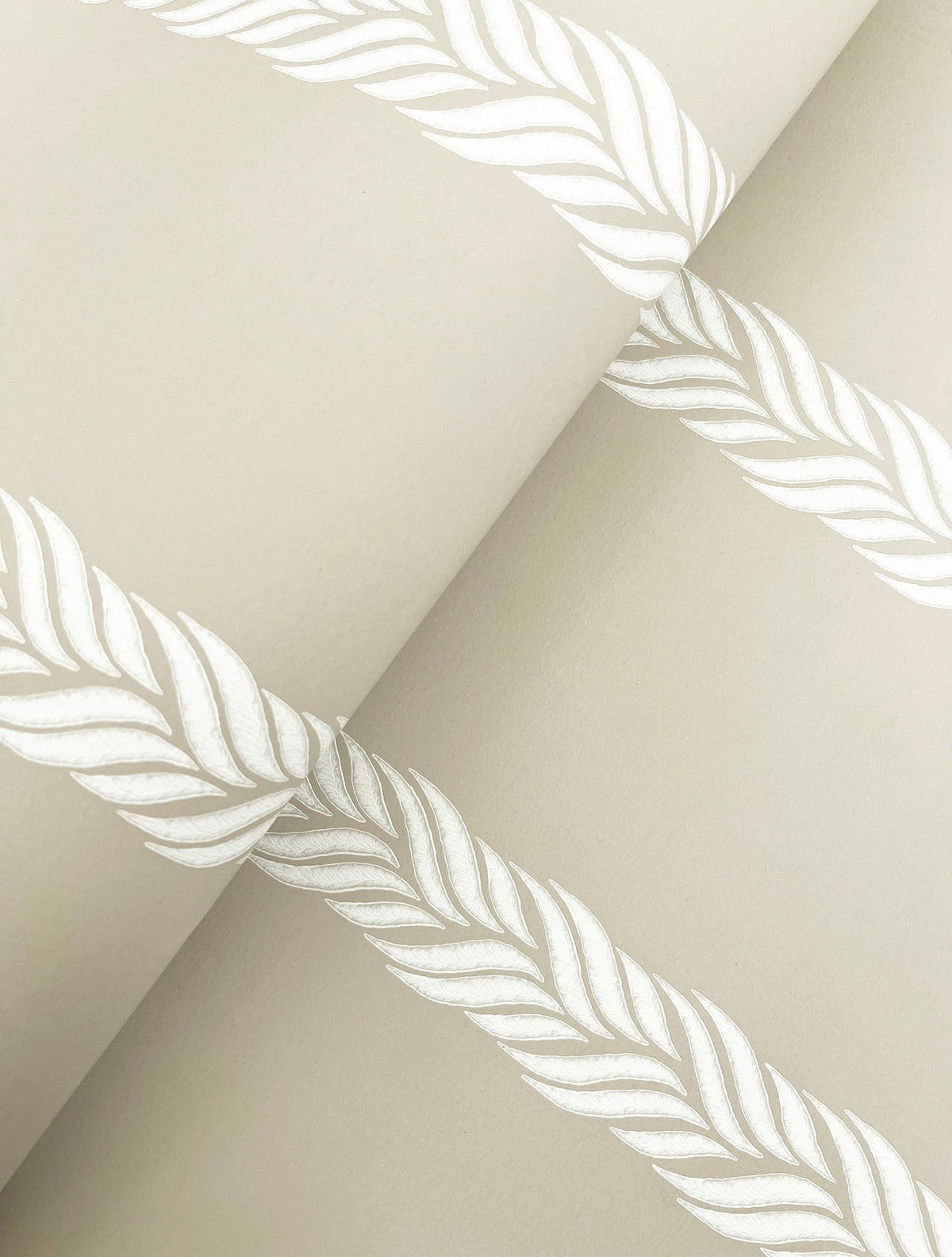 GT4544 Braided Stripe Beige Classics Wallpaper by York Wallcoverings