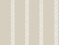 Braided Stripe Beige Classics Wallpaper by York Wallcoverings