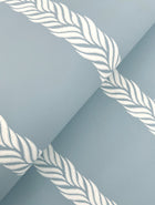 GT4546 Braided Stripe Blue Classics Wallpaper by York Wallcoverings