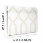 GT4551 Palisade Beige Classics Wallpaper by York Wallcoverings
