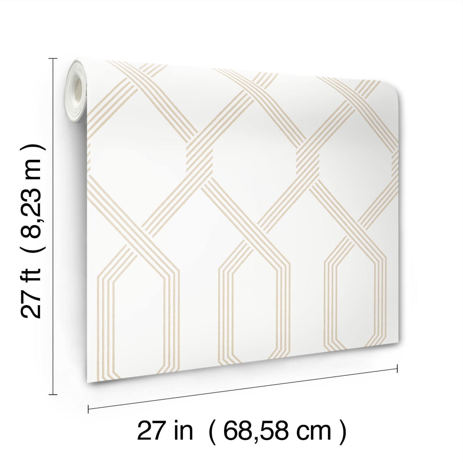 GT4551 Palisade Beige Classics Wallpaper by York Wallcoverings