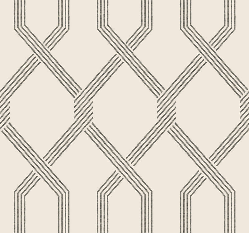 GT4552 Palisade Black Classics Wallpaper by York Wallcoverings