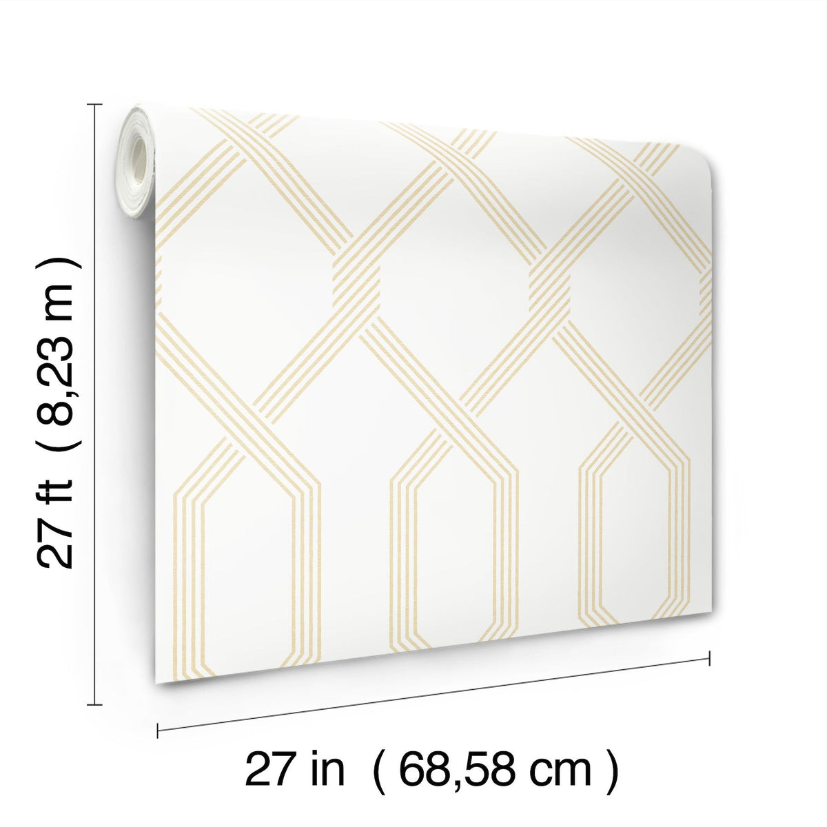 GT4556 Palisade Yellow Classics Wallpaper by York Wallcoverings