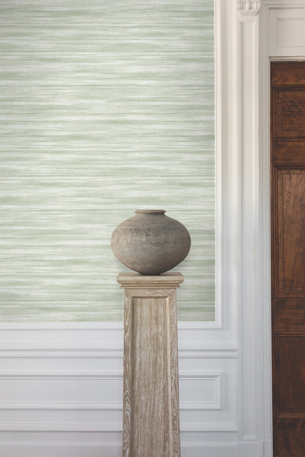 GT4561 Brushed Linen Green Classics Wallpaper by York Wallcoverings