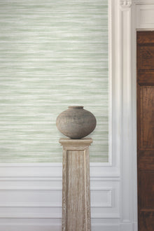 GT4561 Brushed Linen Green Classics Wallpaper by York Wallcoverings