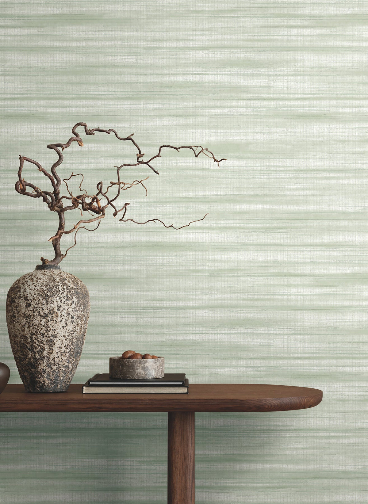 GT4561 Brushed Linen Green Classics Wallpaper by York Wallcoverings