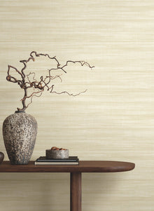 GT4562 Brushed Linen Ivory Classics Wallpaper by York Wallcoverings