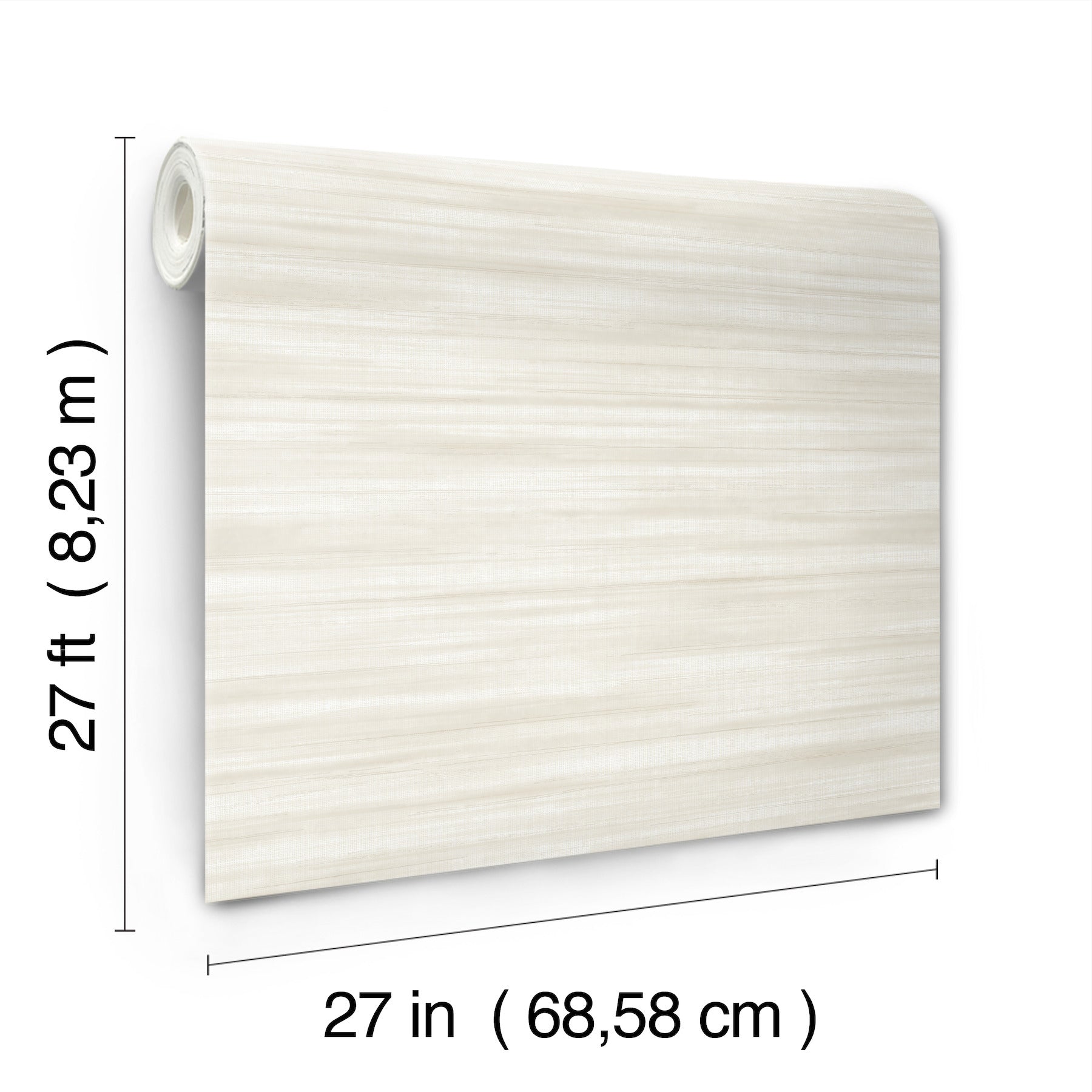 GT4563 Brushed Linen White Classics Wallpaper by York Wallcoverings