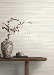 GT4563 Brushed Linen White Classics Wallpaper by York Wallcoverings