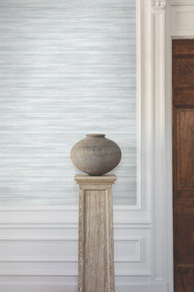 GT4564 Brushed Linen Light Blue Classics Wallpaper by York Wallcoverings