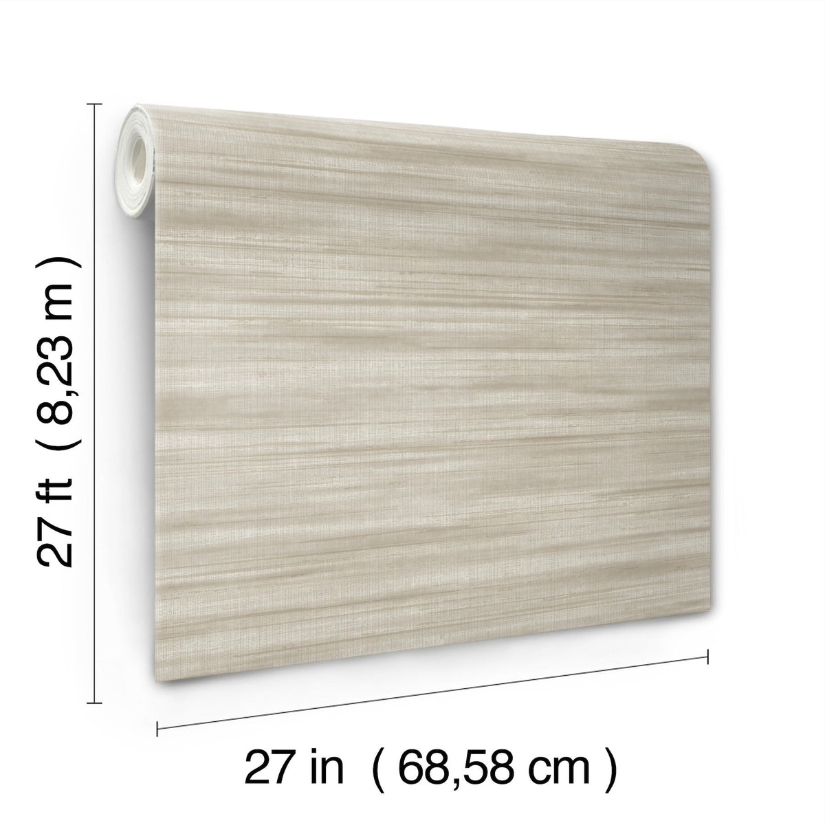 GT4566 Brushed Linen Taupe Classics Wallpaper by York Wallcoverings