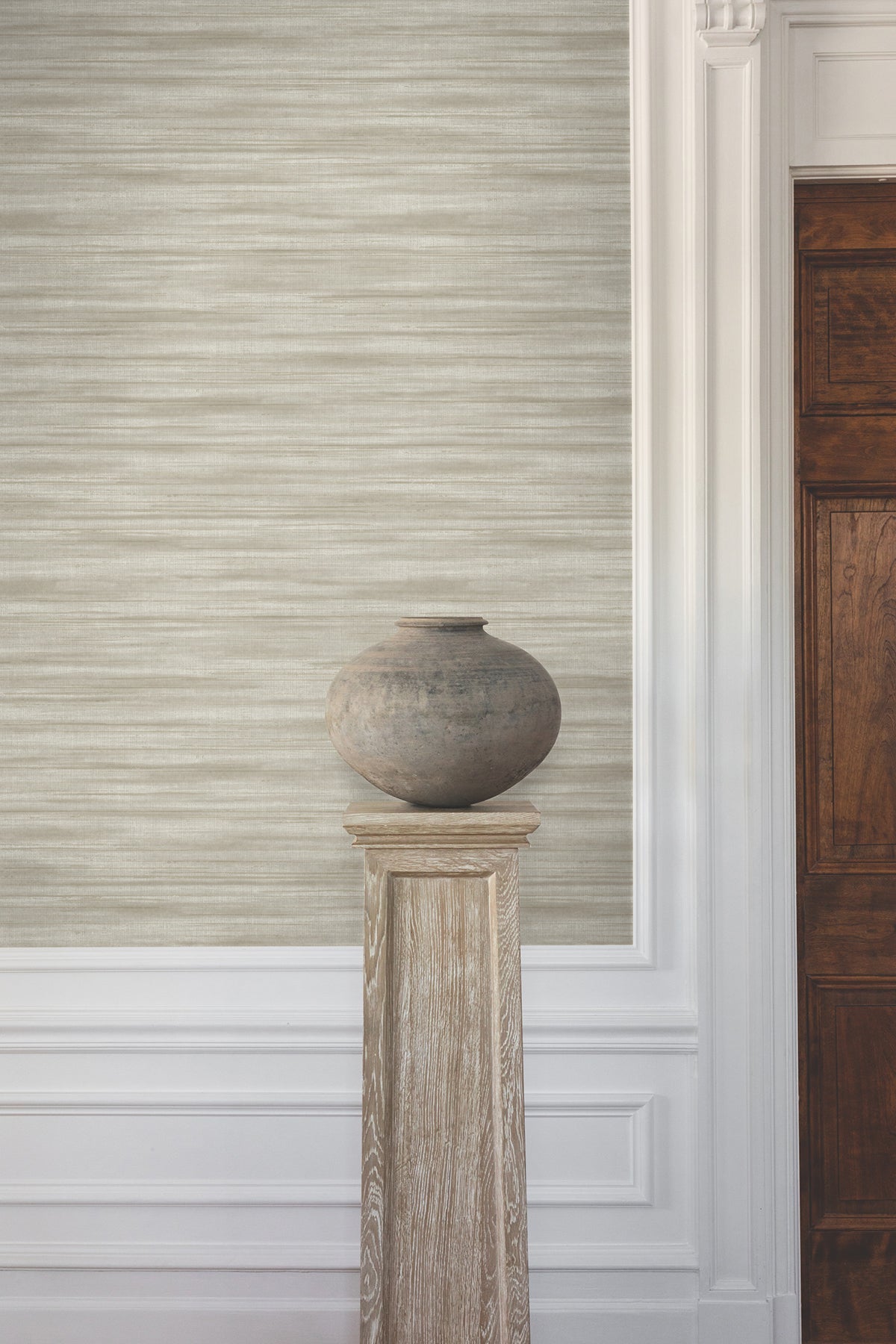 GT4566 Brushed Linen Taupe Classics Wallpaper by York Wallcoverings