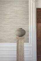 GT4566 Brushed Linen Taupe Classics Wallpaper by York Wallcoverings