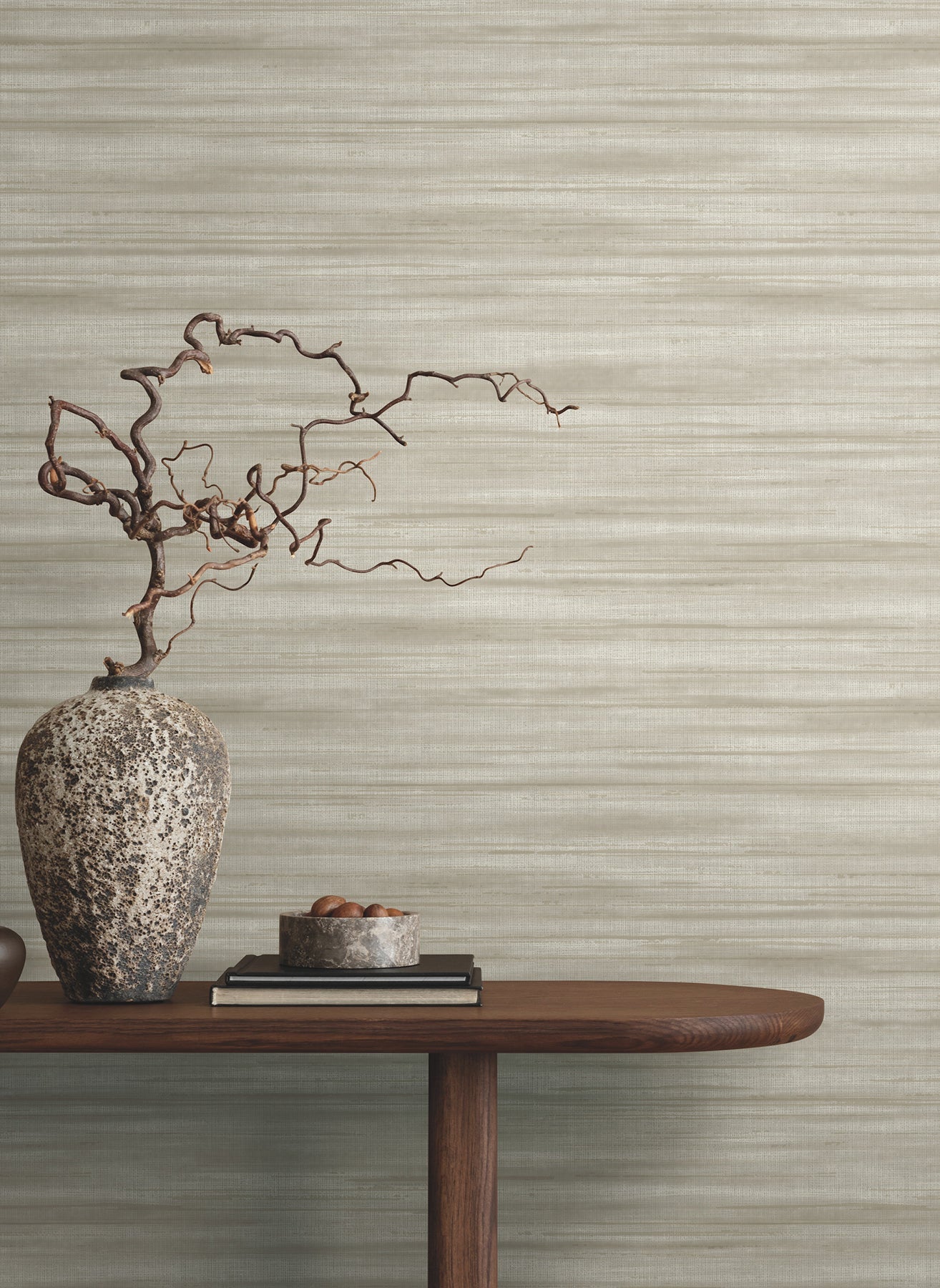 GT4566 Brushed Linen Taupe Classics Wallpaper by York Wallcoverings