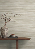 GT4566 Brushed Linen Taupe Classics Wallpaper by York Wallcoverings