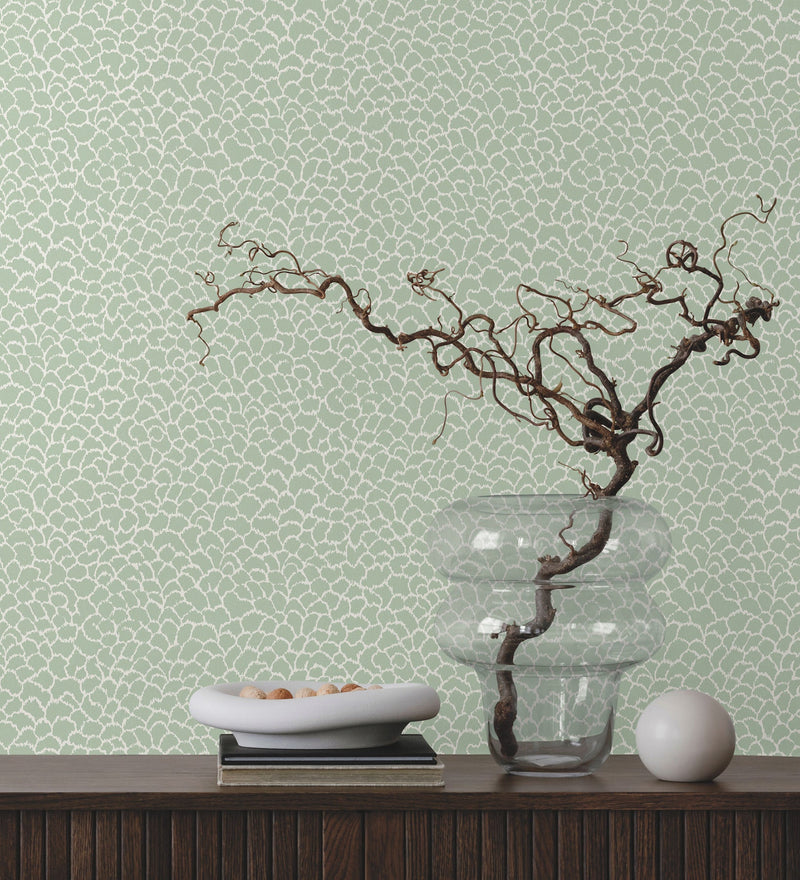 GT4573 Nadie Green Classics Wallpaper by York Wallcoverings