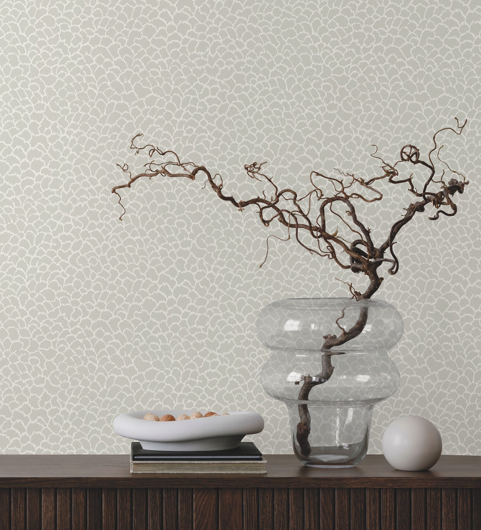 GT4574 Nadie Grey Classics Wallpaper by York Wallcoverings