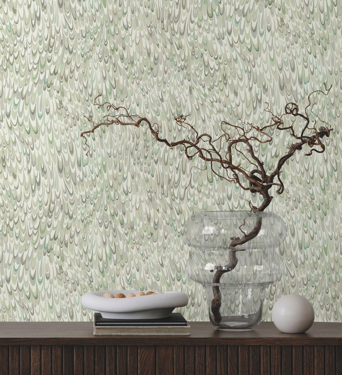 GT4582 Aslan Green Classics Wallpaper by York Wallcoverings