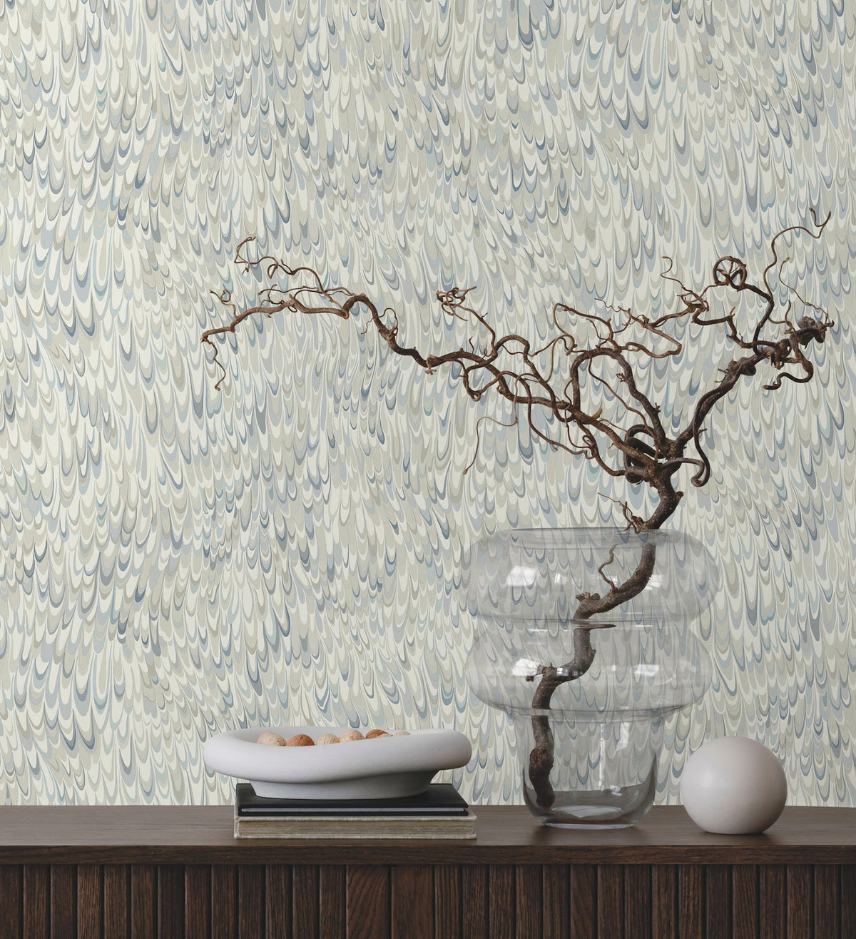 GT4584 Aslan Blue Classics Wallpaper by York Wallcoverings