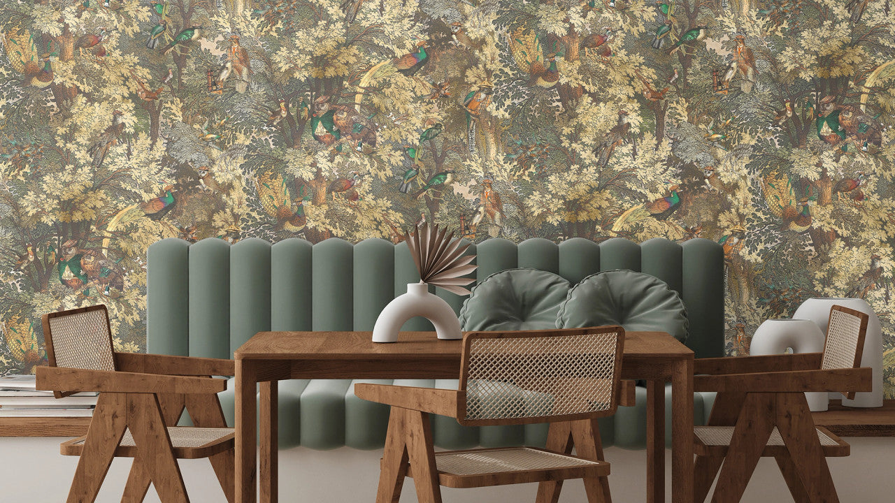 BMWL005/04A Gentlemen Birds Wild Life Wallpaper by Brand McKenzie