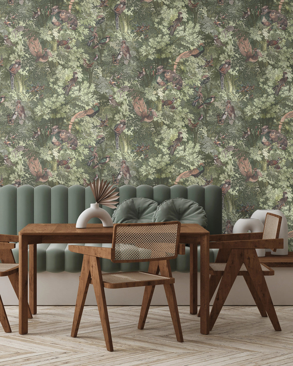 BMWL005/04C Gentlemen Birds Wild Life Wallpaper by Brand McKenzie