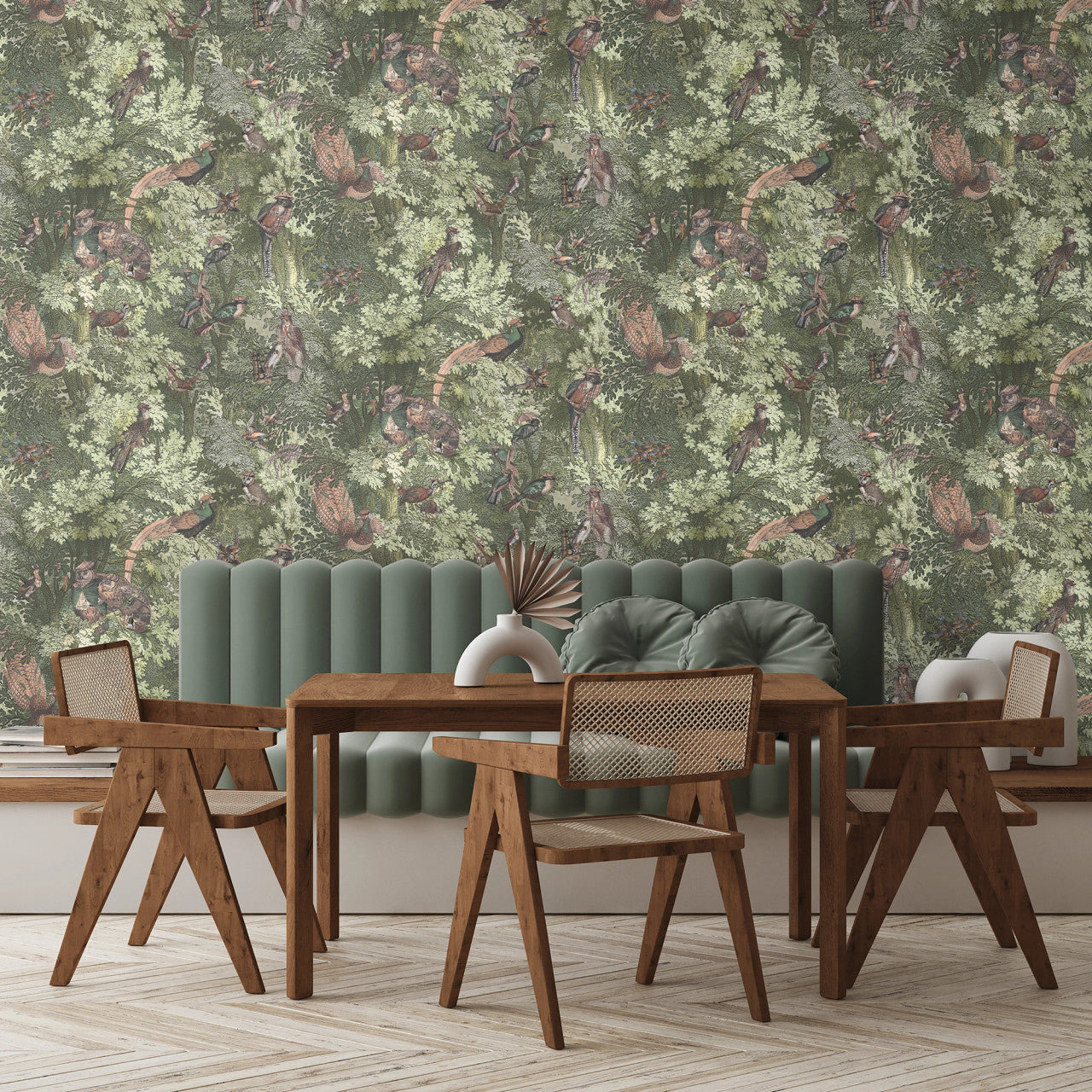 BMWL005/04C Gentlemen Birds Wild Life Wallpaper by Brand McKenzie