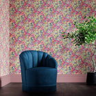 510006 Golden Lily Bedford Park Pink Fizz Wallpaper by Morris & Co