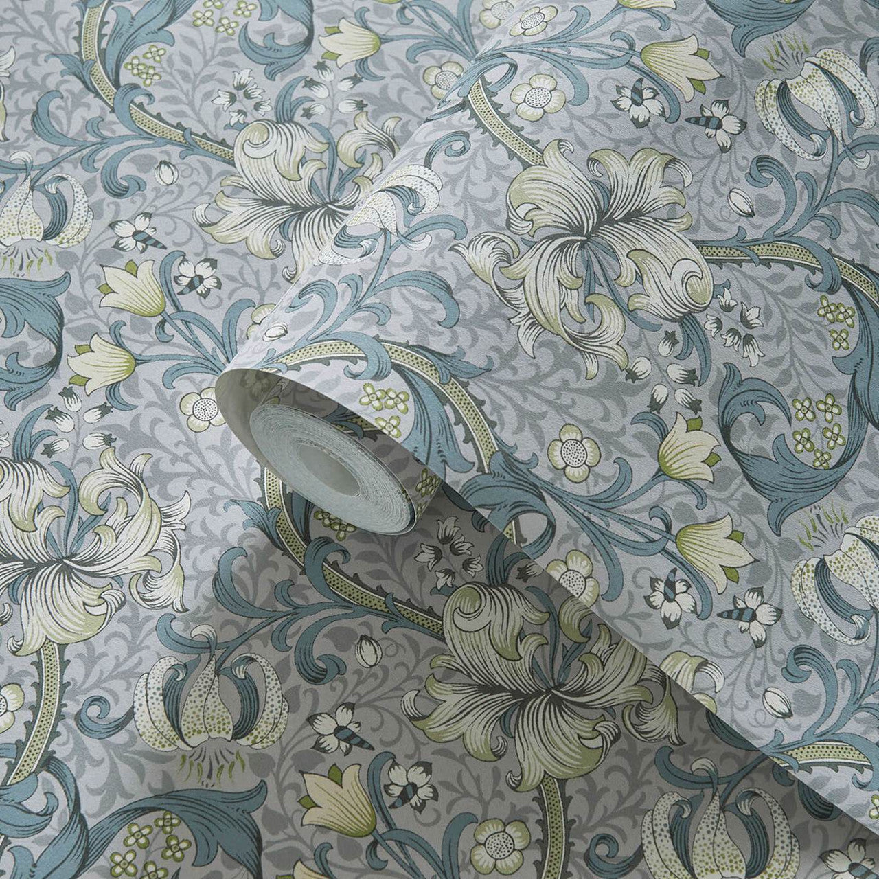 W0174/02 Golden Lily William Morris Designs Wallpapers By Clarke & Clarke