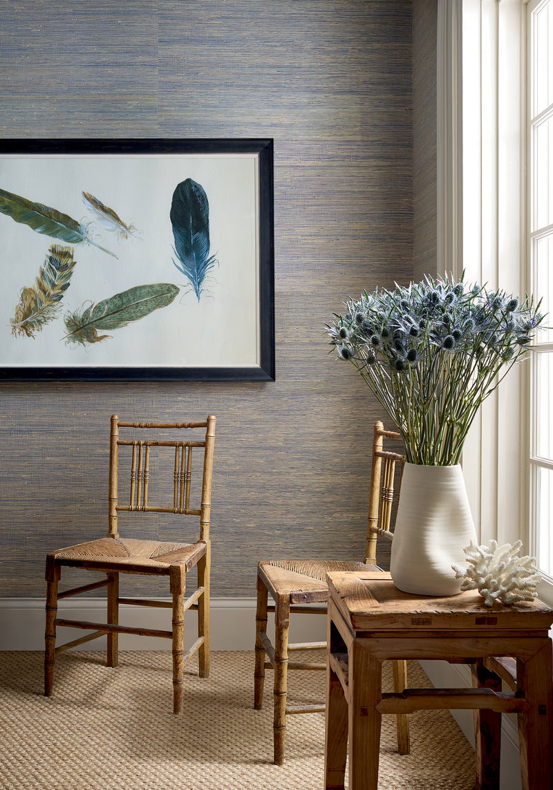 Sydney Grasscloth Resource Volume 6 Taupe Wallpaper by Thibaut | T19654