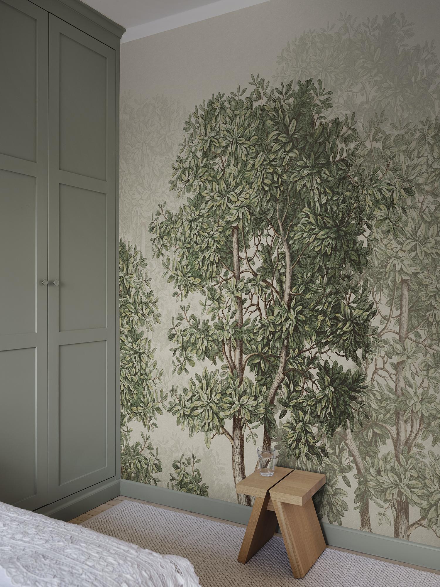S10637 Green Charles Mural Familjen Mural by Sandberg