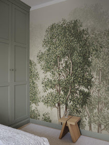 S10637 Green Charles Mural Familjen Mural by Sandberg