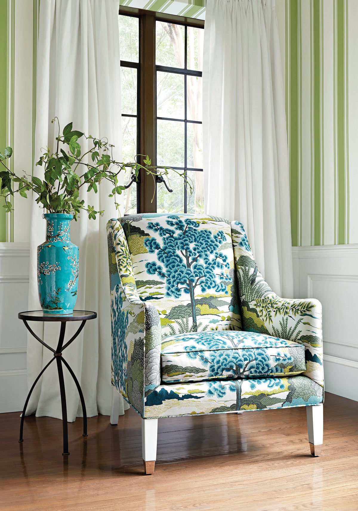 Daintree Greenwood Wallpaper By Thibaut | T85045