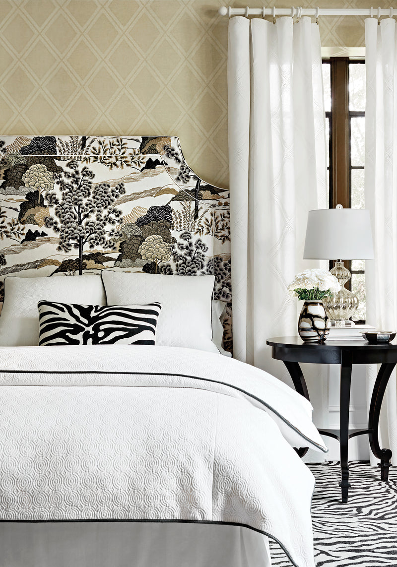 Diamond Head Greenwood Wallpaper By Thibaut | T85056