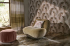 HAF0672-02 Ondara Ochre / Clay Fabric by Harlequin