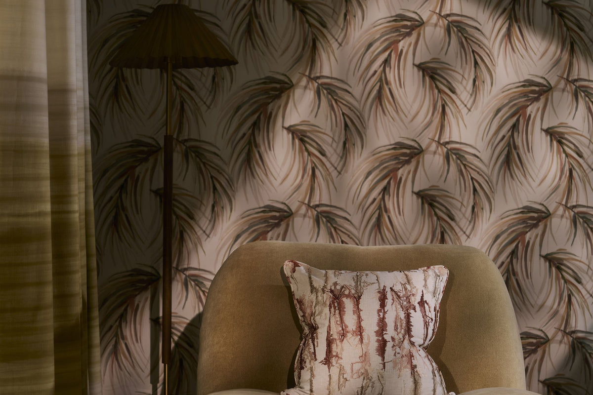 HAF0672-02 Ondara Ochre / Clay Fabric by Harlequin