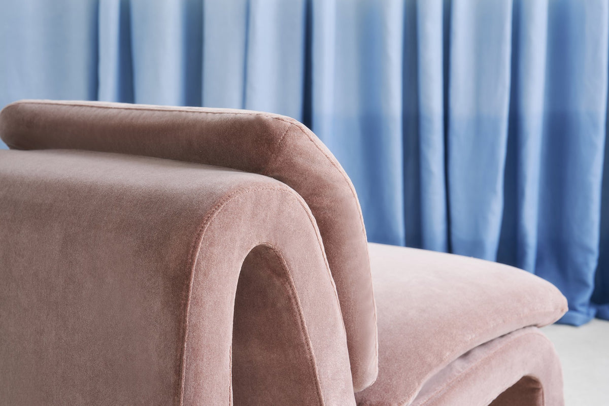 HAF0673-07 Heatherton Velvet Dusky Fabric by Harlequin