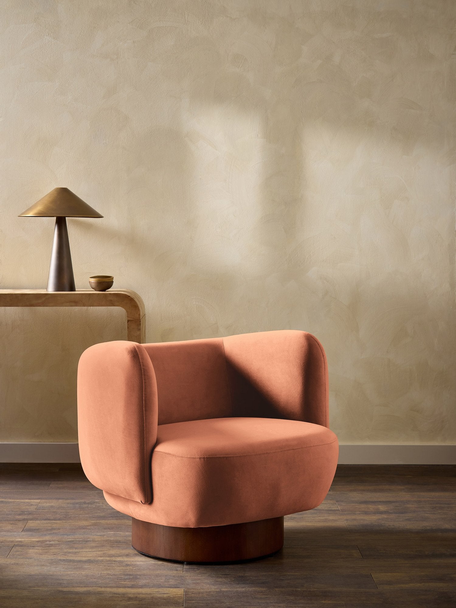 HAF0673-08 Heatherton Velvet Ginger Fabric by Harlequin