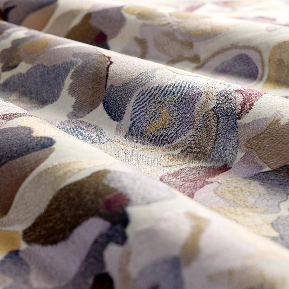 HAF0674-06 Flores Embroidery Cassia / Heather / Julip Signature Fabric by Harlequin