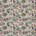 Flores Embroidery Positano / Emerald / Midnight Signature Fabric by Harlequin